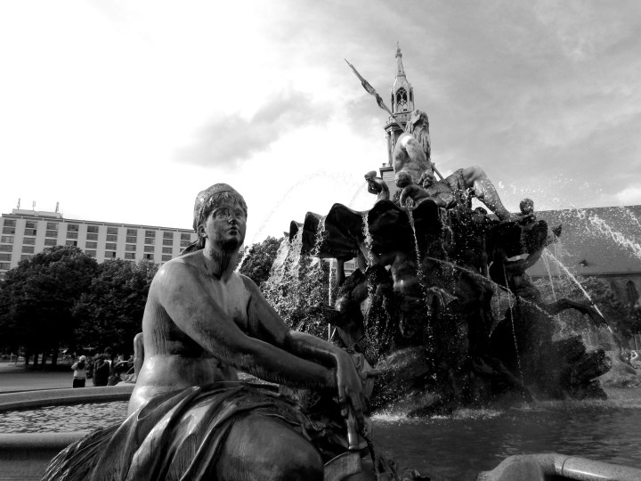 Neptunbrunnen (The Neptune Fountain), Berlin, Germany - May 2014